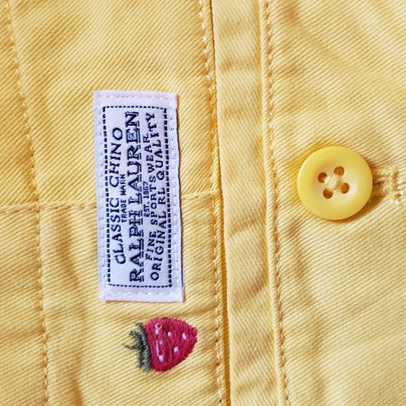 💕Polo Ralph Lauren Strawberry Shorts- Size 16 💕 - Picture 6 of 6